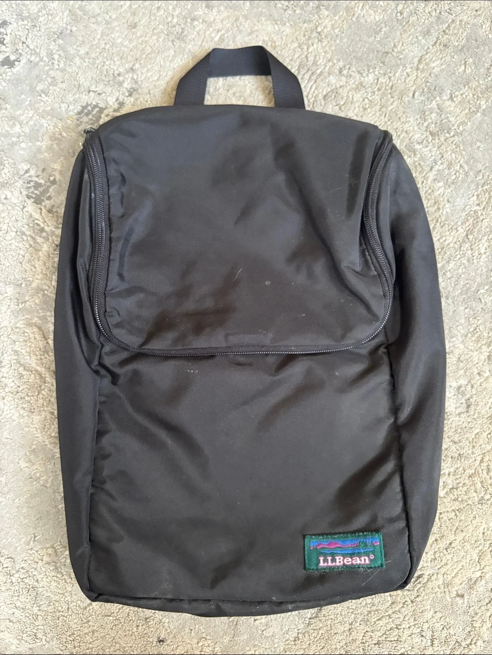 L.L. Bean VINTAGE Black Compact Everyday Backpack